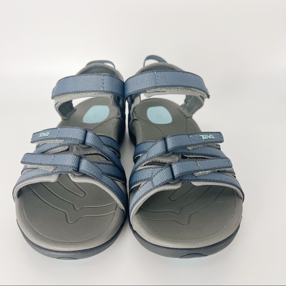 Teva Women's Tirra Blue Grey Black Bering Sea Sport Hiking Summer Sandals 6 NEW - Picture 3 of 12